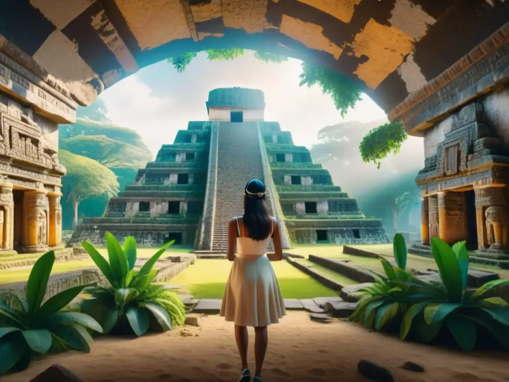 Explorando misterios mayas en apps de realidad aumentada entre ruinas y la selva