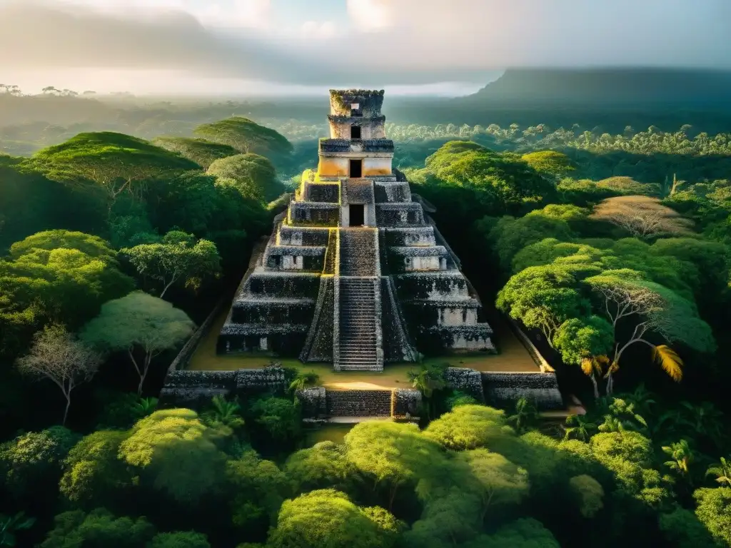 Misteriosos restos de la civilización maya cubiertos por la vegetación en la selva del Yucatán, revelan antiguos mitos y verdades