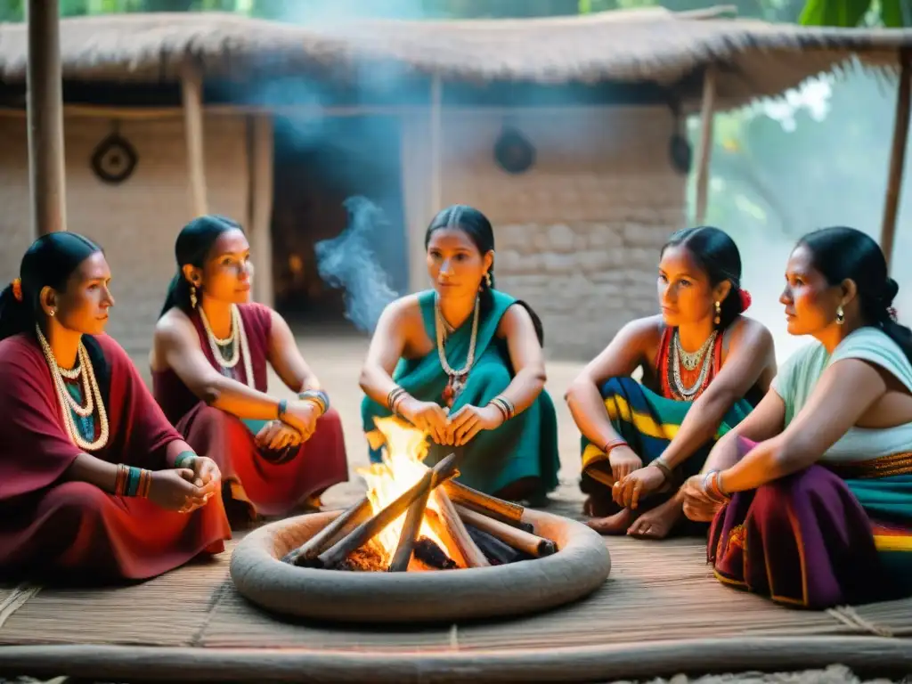 Mujeres mayas tejiendo historias de empoderamiento femenino en sociedad maya