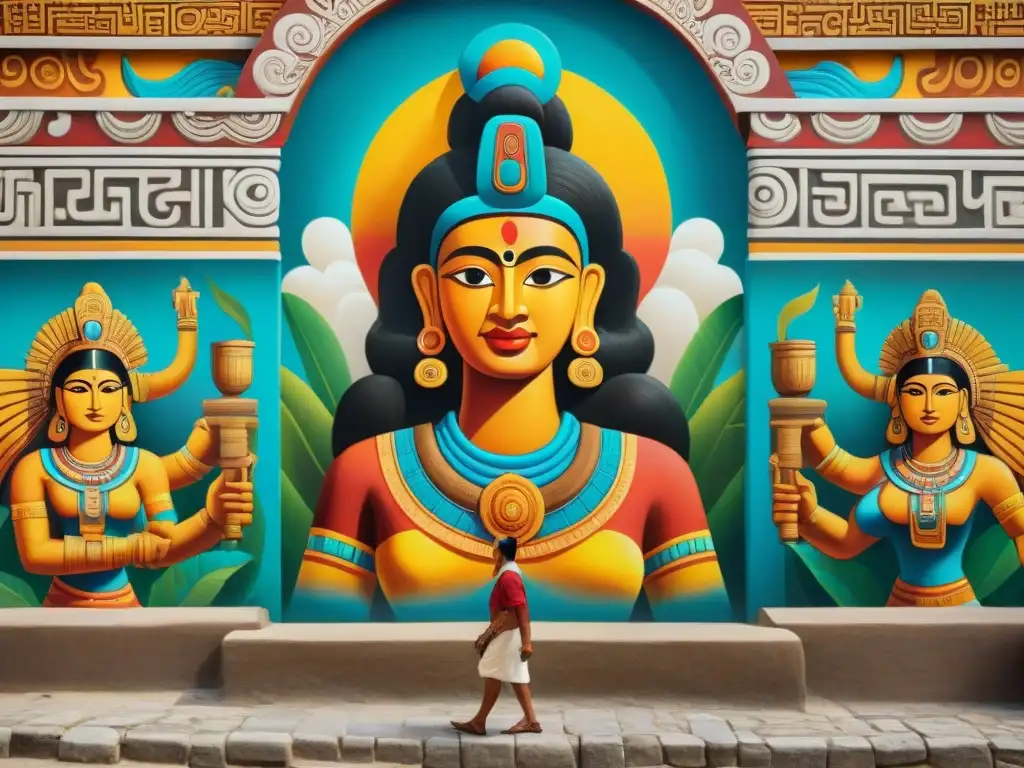 Murales mayas: vida narrada en una revelación de arte y color