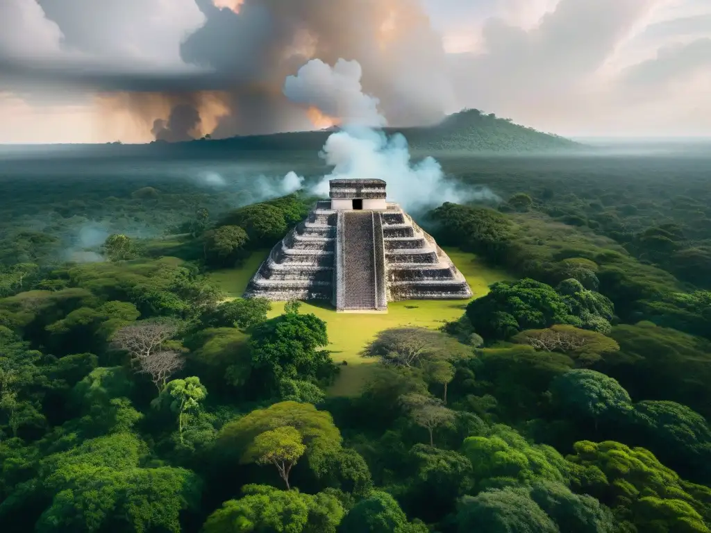 La desolación del paisaje maya por el impacto ambiental de la guerra