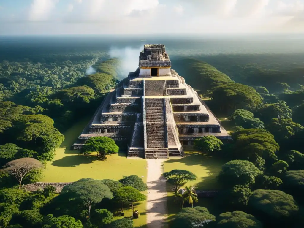 Explora los patrones de asentamiento maya en una ciudad antigua a través de Big Data, entre piedras, pirámides y plazas en la densa selva