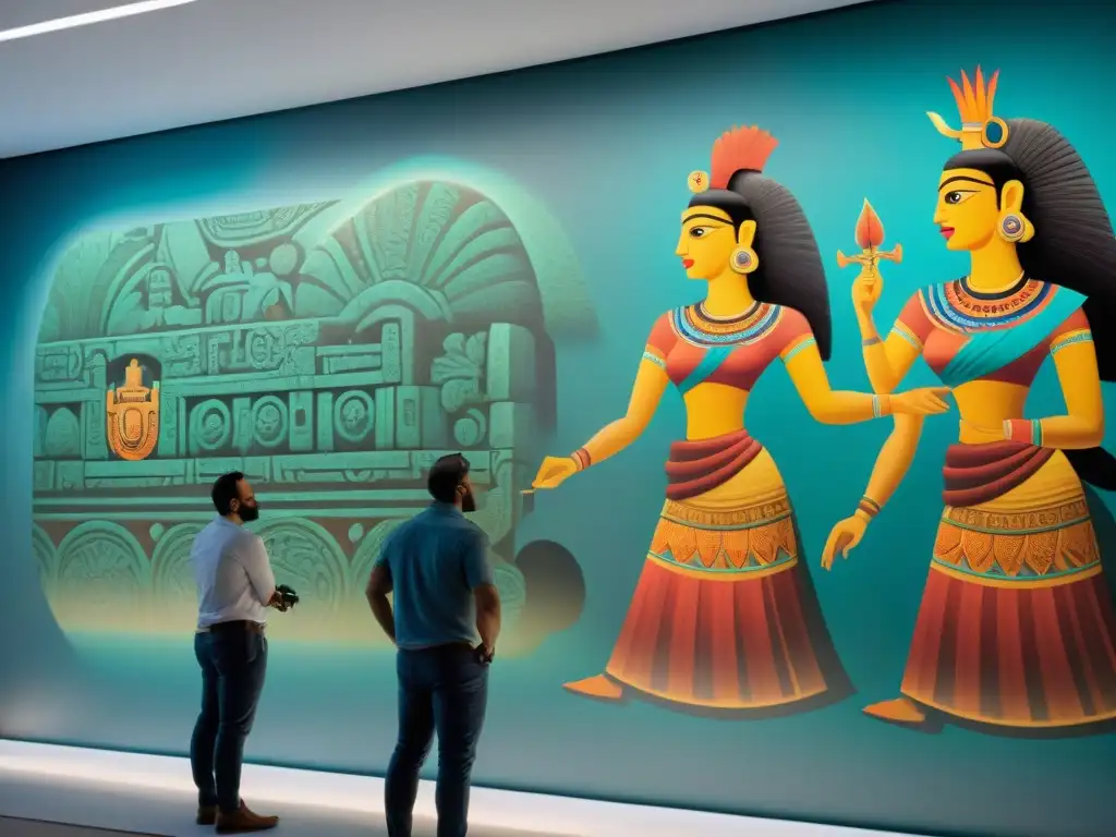 Restauración de murales mayas con tecnología 3D: expertos reconstruyen con detalle y dedicación una obra antigua