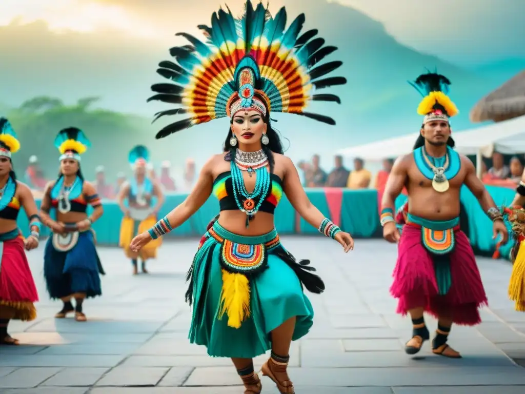 Celebra la riqueza de las lenguas mayas en un vibrante festival de danza y color en la plaza