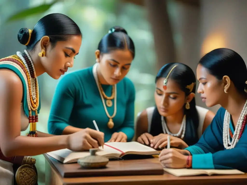 Inmersión en la educación sobre religión y rituales mayas en aula contemporánea