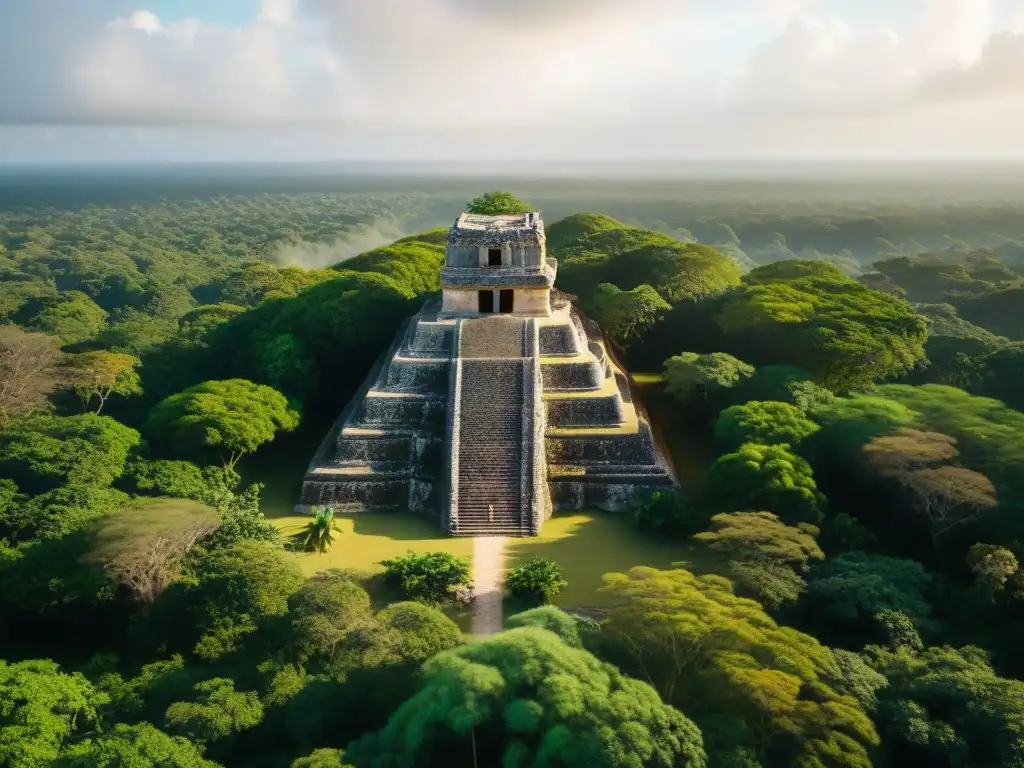 Ruinas mayas emergen en la densa selva de la Península de Yucatán, revelando la grandiosidad de la expansión territorial civilización maya