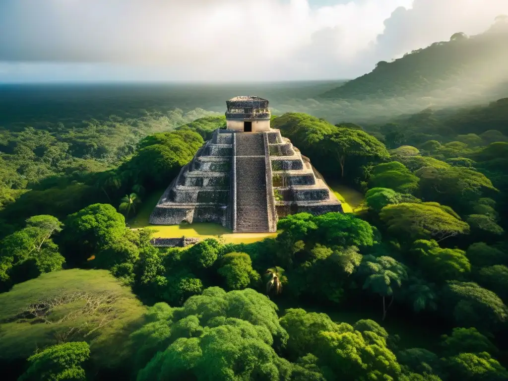 Ruinas mayas emergen entre la exuberante selva del Yucatán, evocando el colapso maya y la vulnerabilidad ambiental