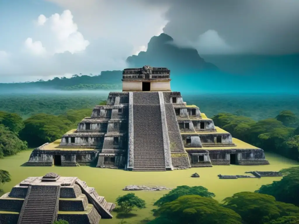 Ruinas mayas impactadas por el cambio climático: una vista dividida entre su esplendor histórico y su devastación actual