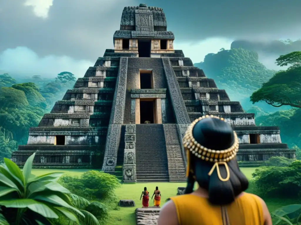 Comparación entre ruinas mayas y serie TV sobre cultura maya