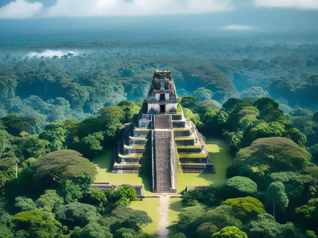 Ruinas mayas de Tikal en la selva guatemalteca: Infraestructura maya: revelaciones y educación