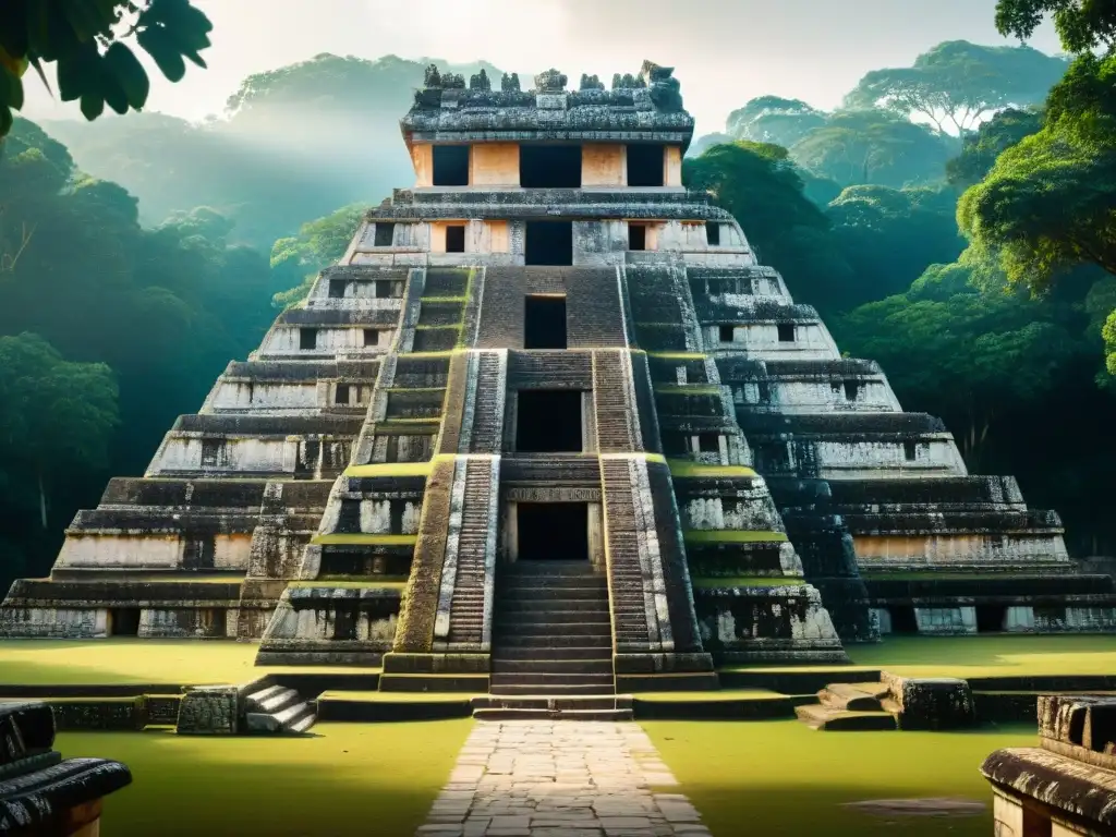 Explora los secretos de la arquitectura maya en el Templo de las Inscripciones en Palenque, México