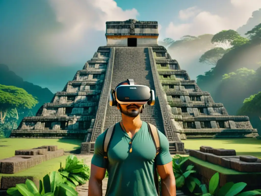 Sumérgete en la Realidad Virtual Civilización Maya: descubre la fusión de pasado y futuro en una ciudad antigua y tecnológica