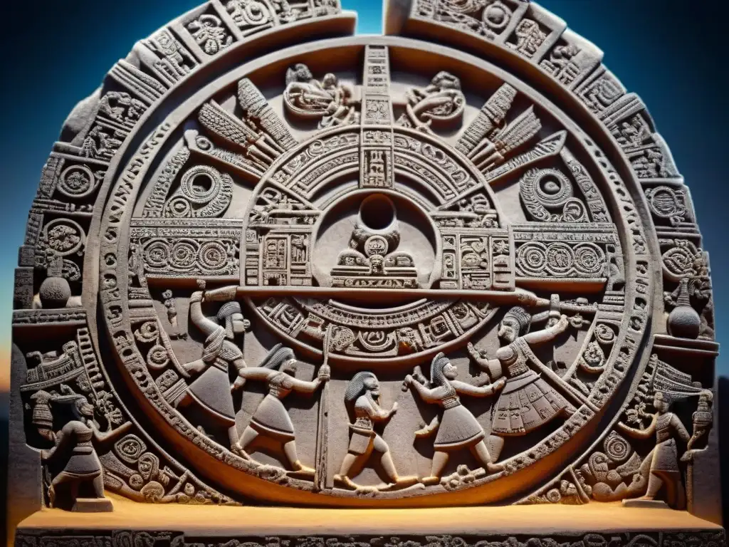 Talla de piedra maya detalla eclipse astronómico, mostrando registros históricos Mayas eclipses astronómicos