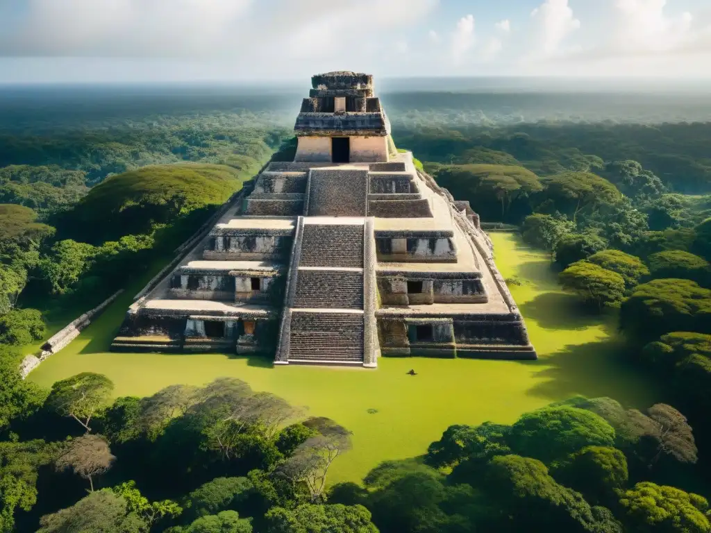 Descubre la tecnología en turismo cultural maya: ruinas, templos y pirámides antiguas en medio de la exuberante jungla