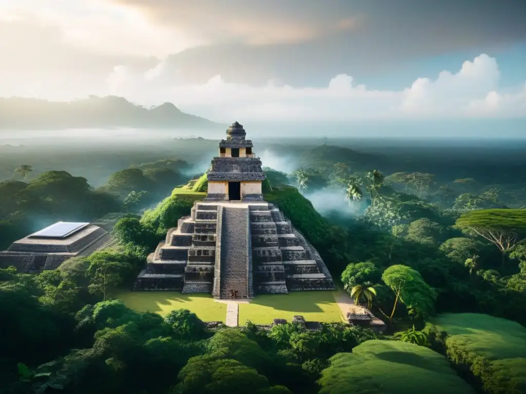 Urbanismo sostenible en ciudades mayas: fusión de arquitectura tradicional y diseño urbano ecológico en un paisaje moderno y verde