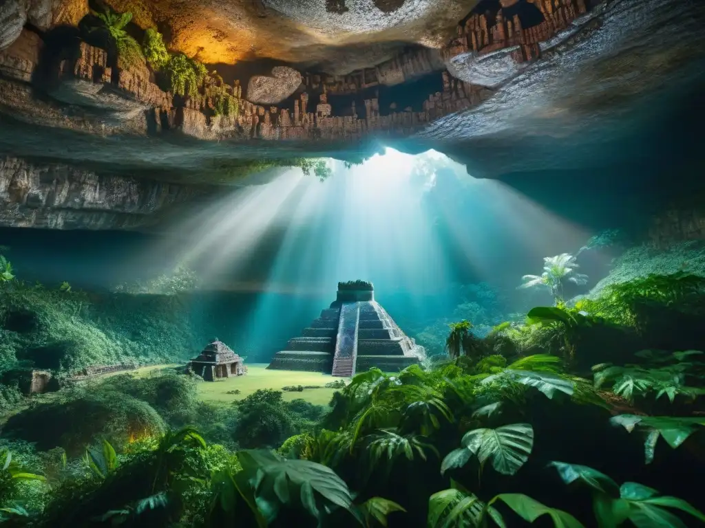 Explora la vasta cueva subterránea en la selva maya con grabados del Popol Vuh