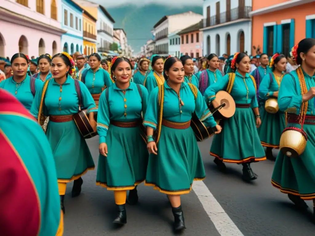 Vibrante celebración maya en calles de Guatemala, con colores, danzas y música tradicional