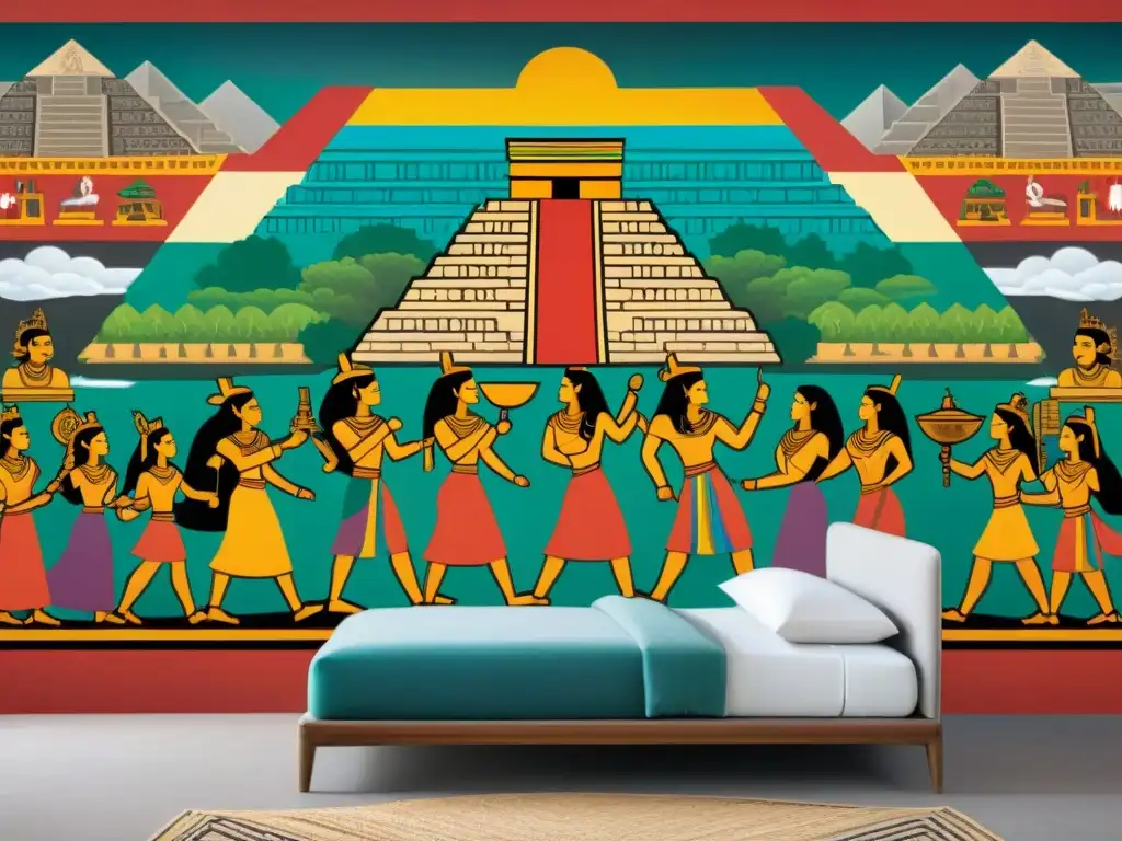 Vibrante mural ilustra alianzas políticas entre mayas y Teotihuacán, con intercambio de bienes y prácticas culturales